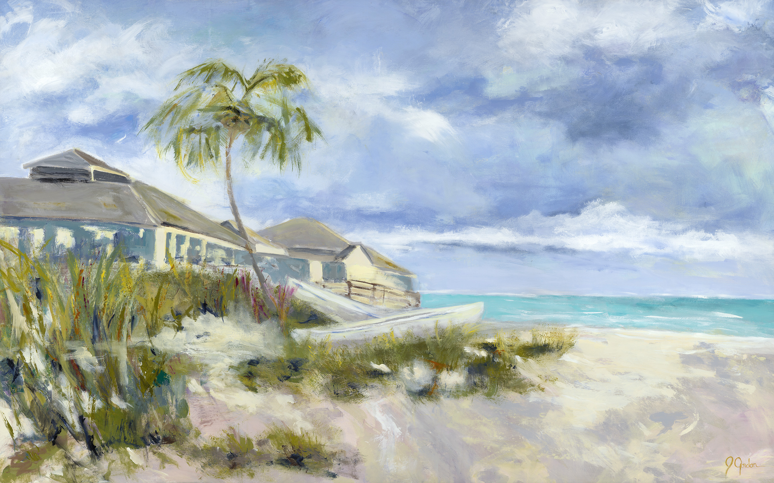 Painting of the beach in Naples, FL